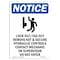 Signmission OSHA Notice, 7" Height, Lock OutTag Out Remove Sign With Symbol, 7" X 5", Portrait OS-NS-D-57-V-14030 - alternate 1